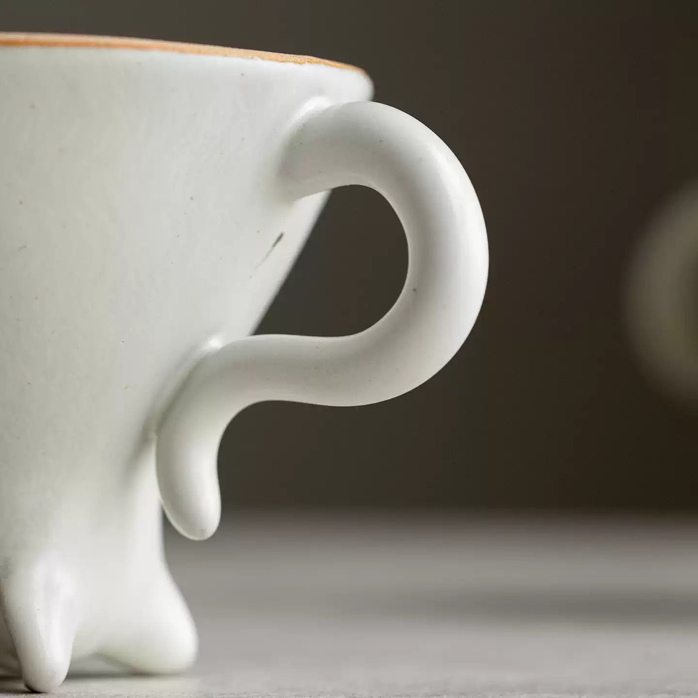 Upside-Down Cat Ceramic Mug