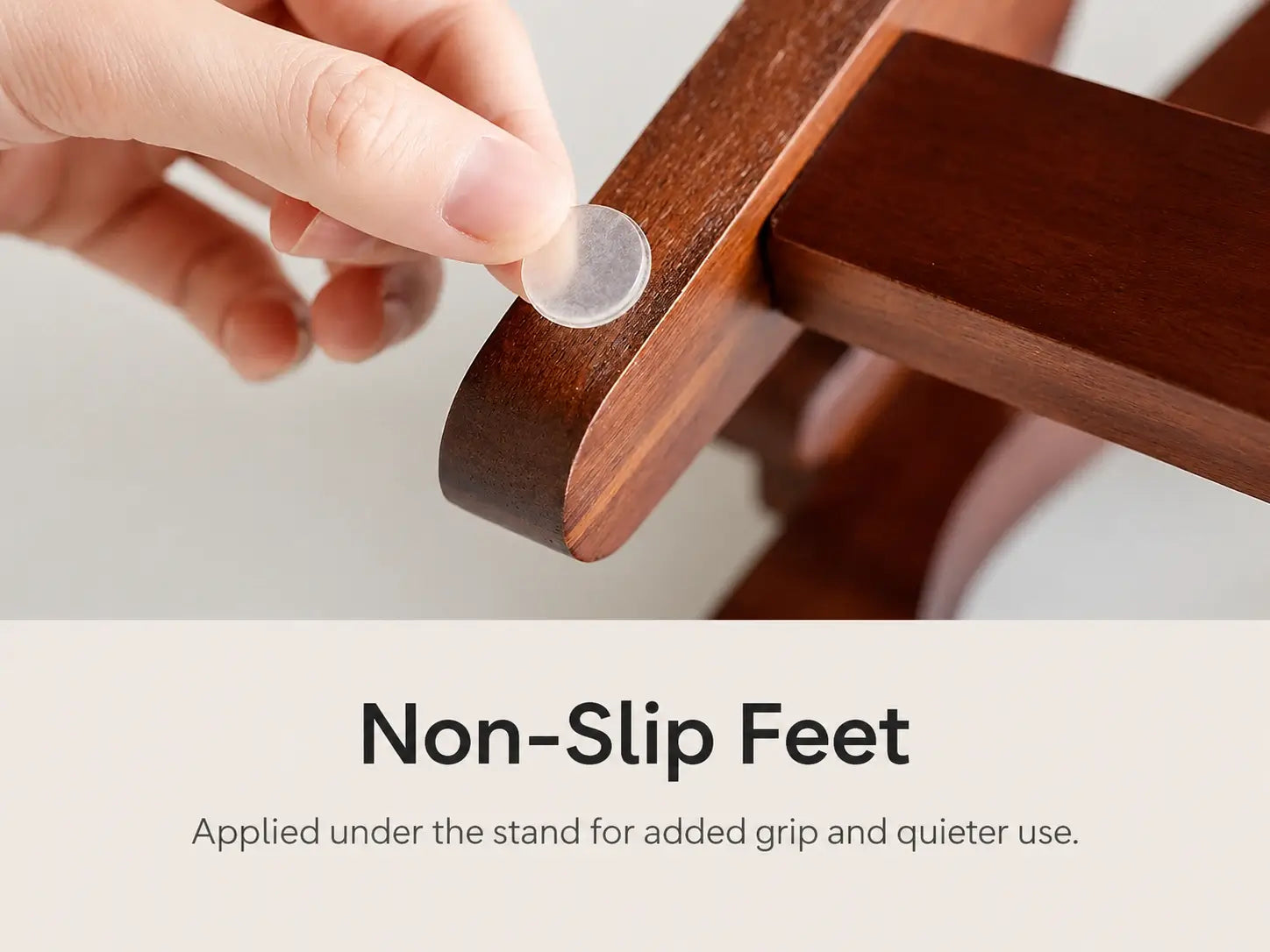 Adjustable Elevated Ceramic Double Pet Bowl with Acacia Wood Stand