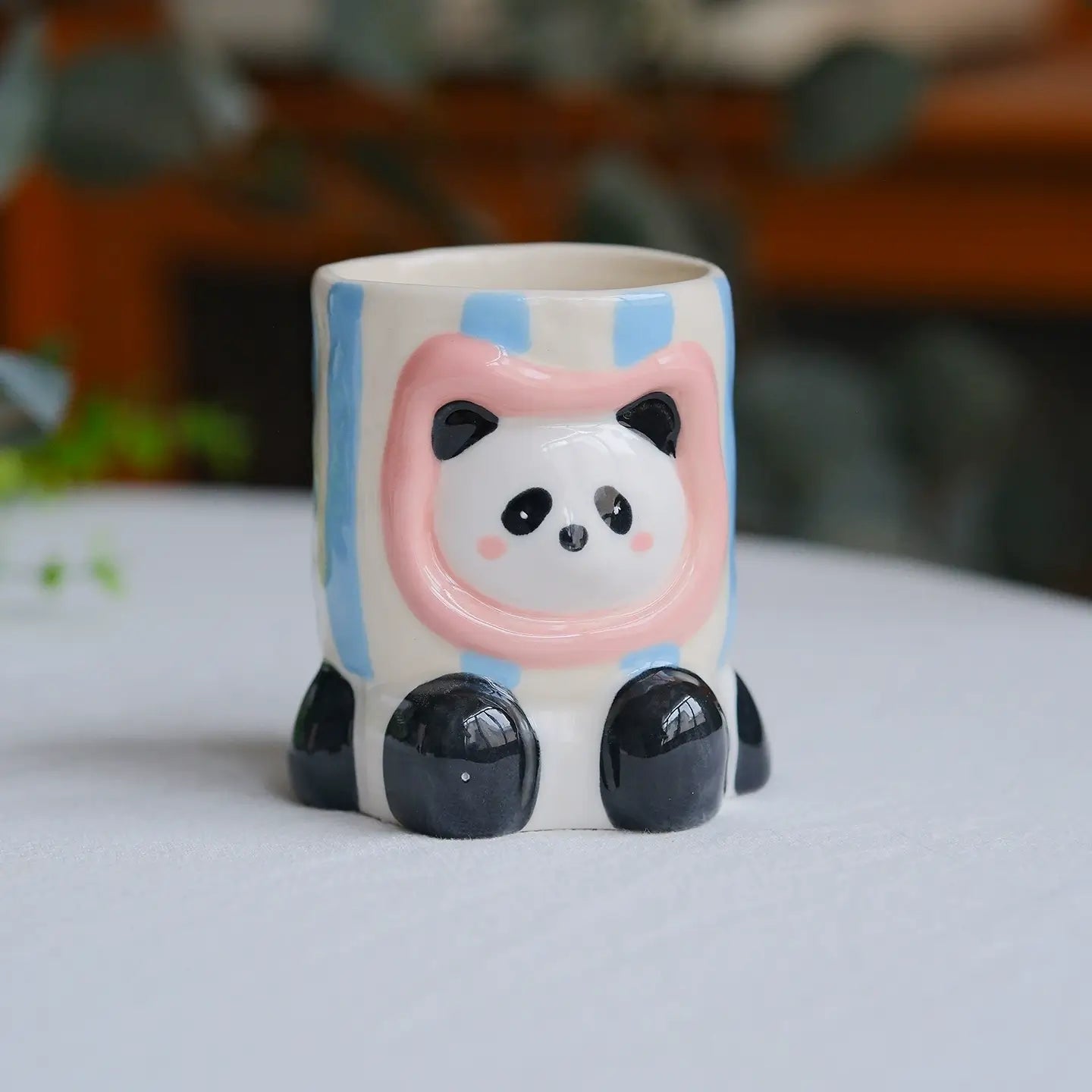 Cute Animal Hoodie Ceramic Mug Set