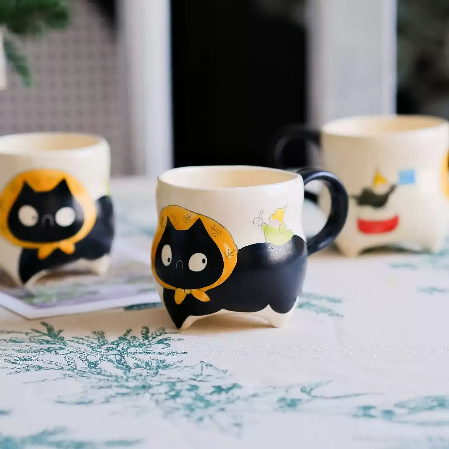 Cartoon Cat Ceramic Mug