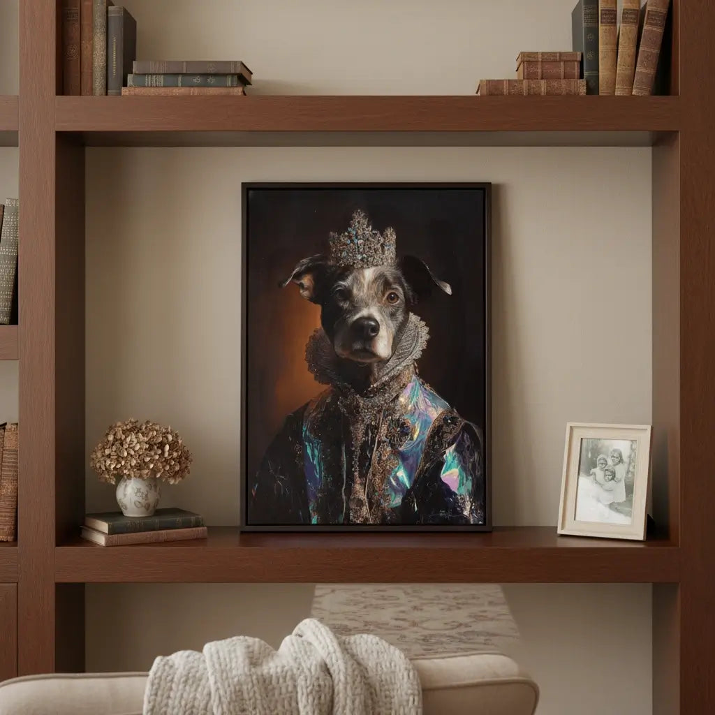 The Iridescent Heir – Custom Royal Pet Portraits
