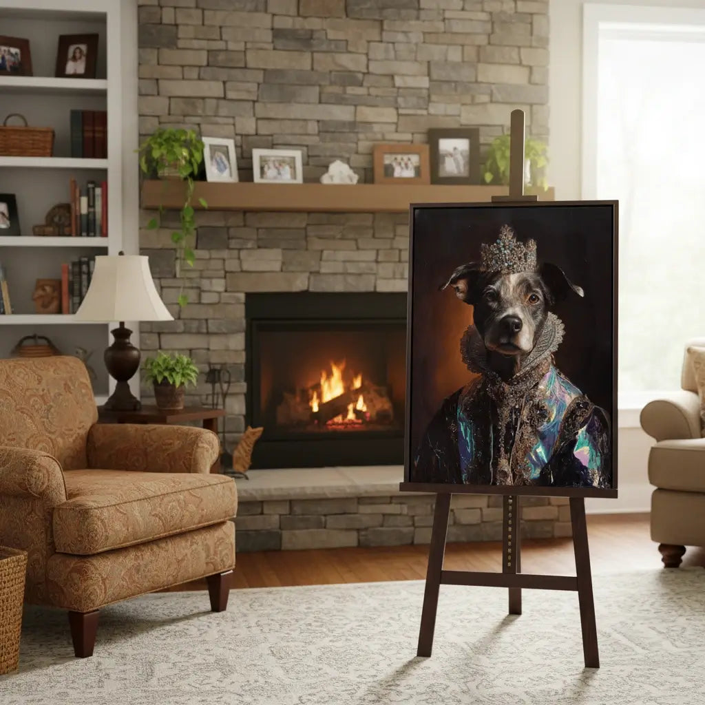 The Iridescent Heir – Custom Royal Pet Portraits