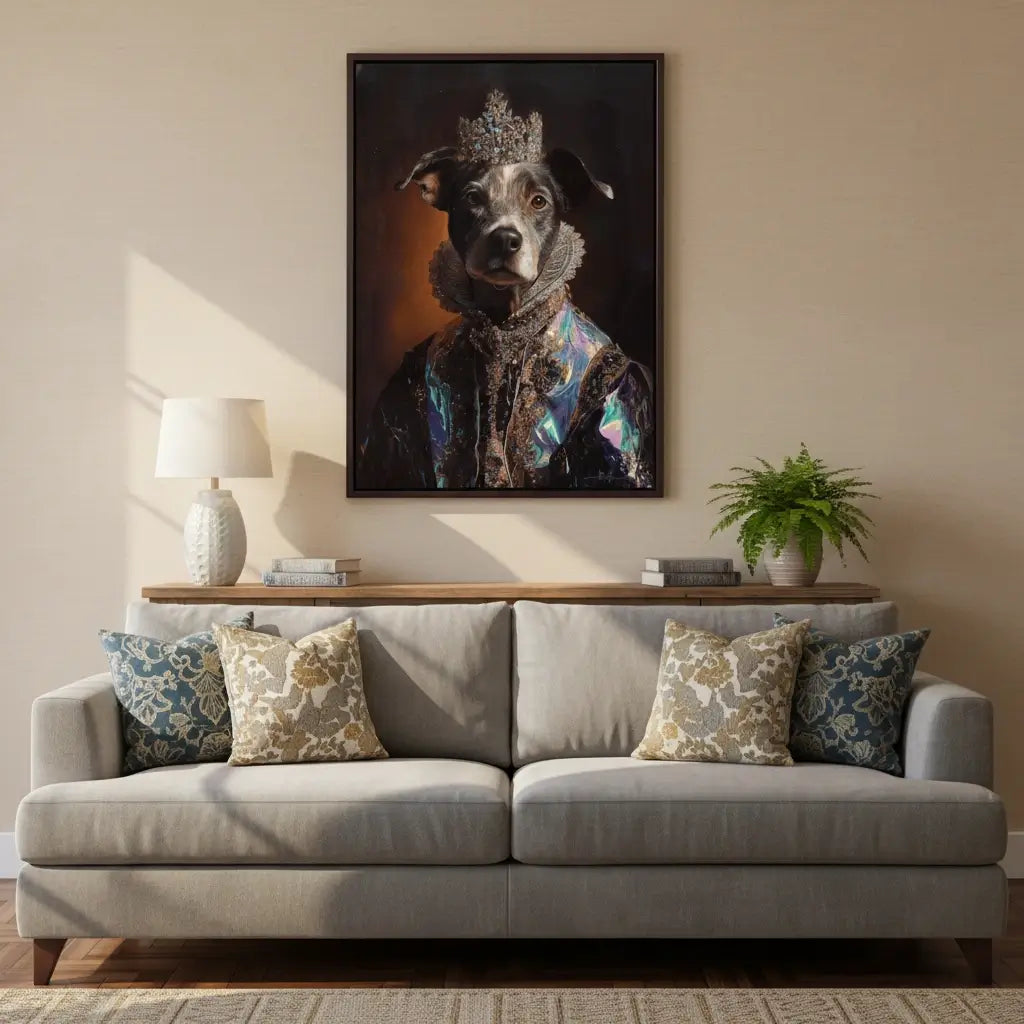 The Iridescent Heir – Custom Royal Pet Portraits