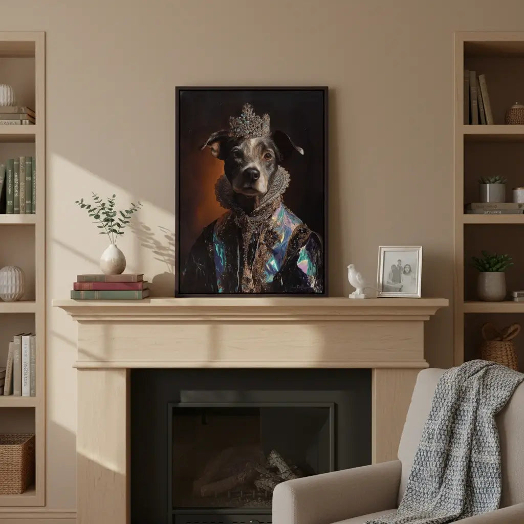 The Iridescent Heir – Custom Royal Pet Portraits