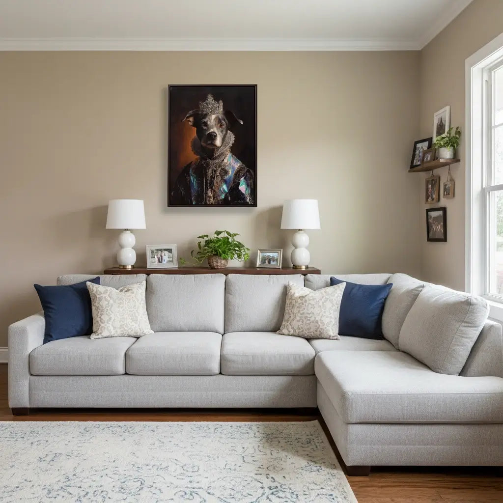 The Iridescent Heir – Custom Royal Pet Portraits