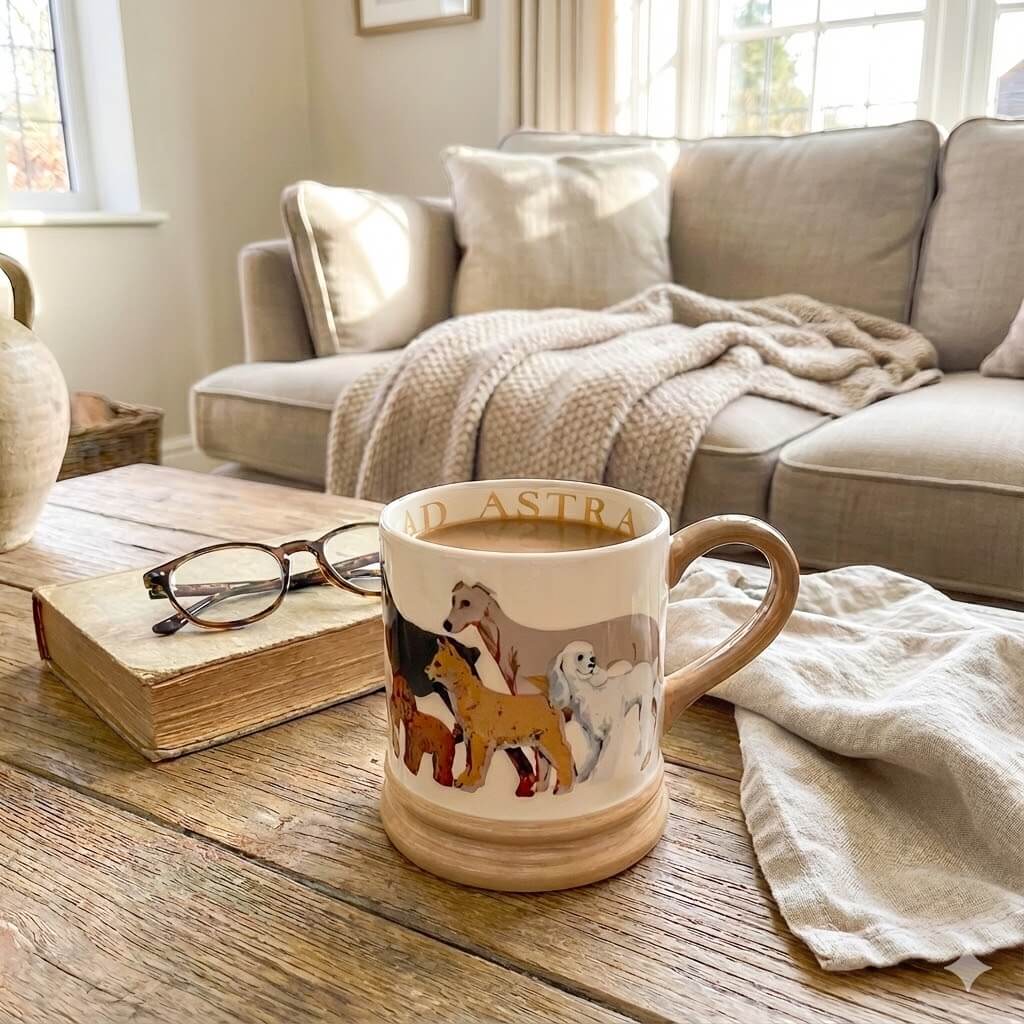 Dog Illustration Ceramic Mug