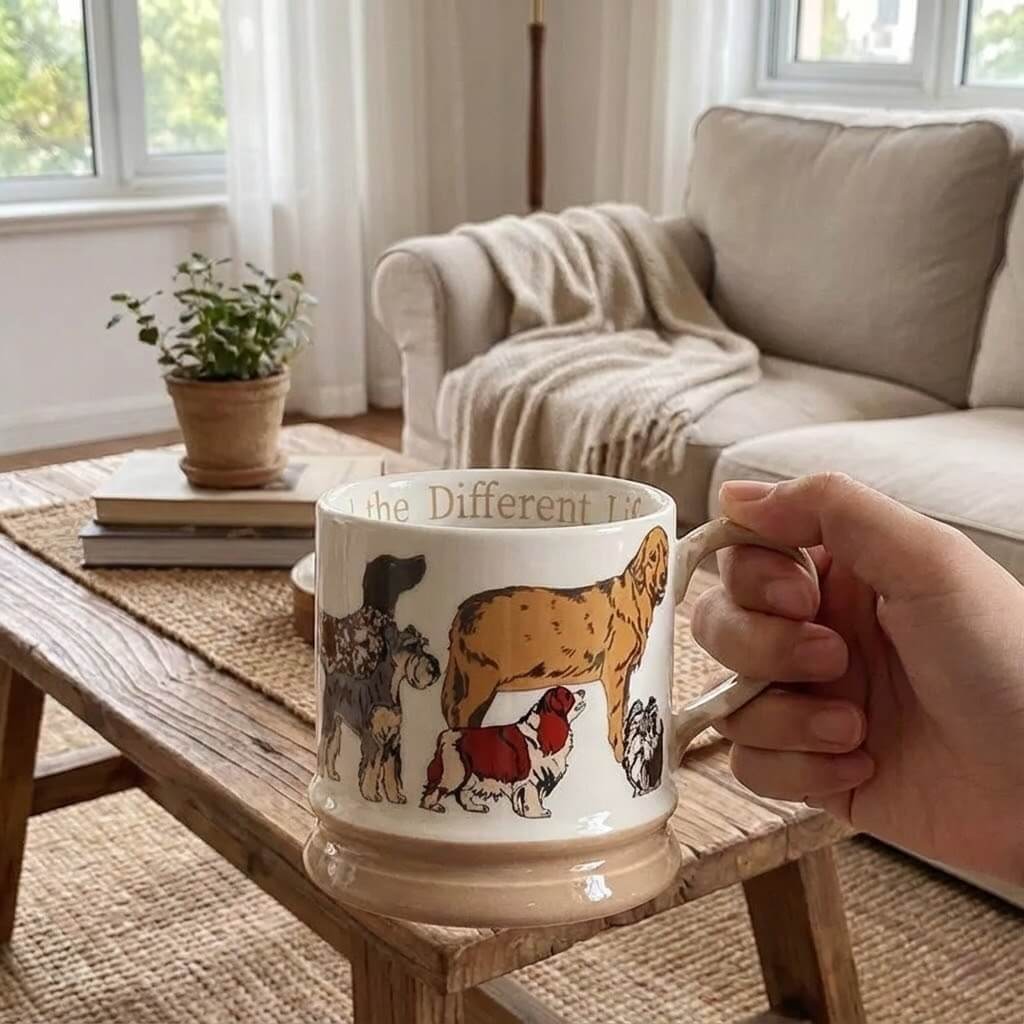 Dog Illustration Ceramic Mug